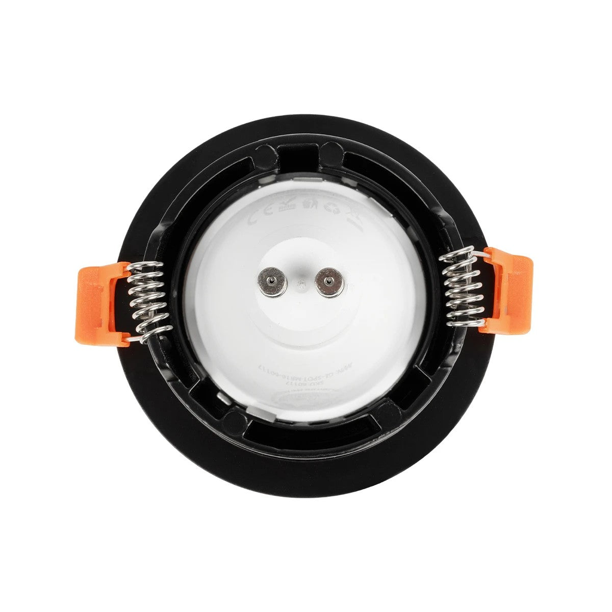 kelvo® LAMDA KLV-101-0044 Χωνευτό Φωτιστικό Downlight Σποτ Μπάνιου για Λάμπα MR16 με Ντουί GU10 AC 220-240V Αδιάβροχο IP65 - Μαύρο Ματ - Μ8.5 x Π8.5 x Υ3.5cm / Q7.5cm - ledmania.gr