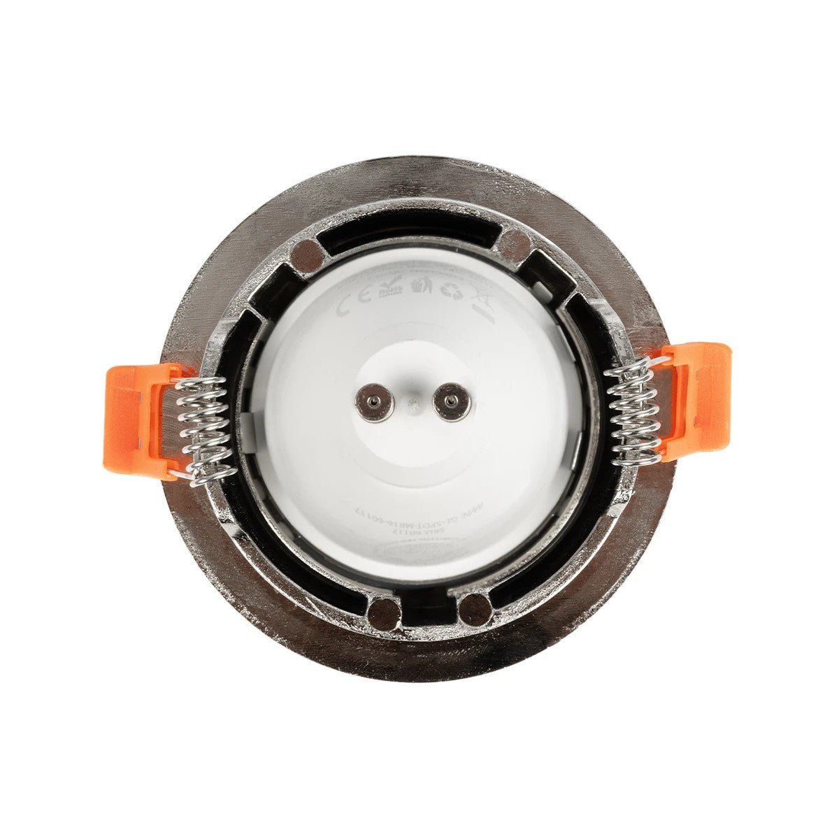 kelvo® LAMDA KLV-101-0046 Χωνευτό Φωτιστικό Downlight Σποτ Μπάνιου για Λάμπα MR16 με Ντουί GU10 AC 220-240V Αδιάβροχο IP65 - Νίκελ Βούρτσας - Μ8.5 x Π8.5 x Υ3.5cm / Q7.5cm - ledmania.gr