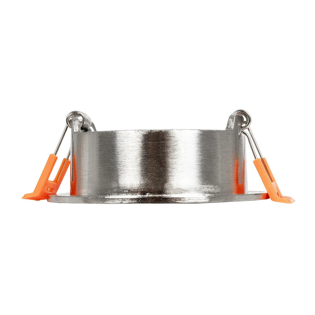 kelvo® LAMDA KLV-101-0046 Χωνευτό Φωτιστικό Downlight Σποτ Μπάνιου για Λάμπα MR16 με Ντουί GU10 AC 220-240V Αδιάβροχο IP65 - Νίκελ Βούρτσας - Μ8.5 x Π8.5 x Υ3.5cm / Q7.5cm - ledmania.gr