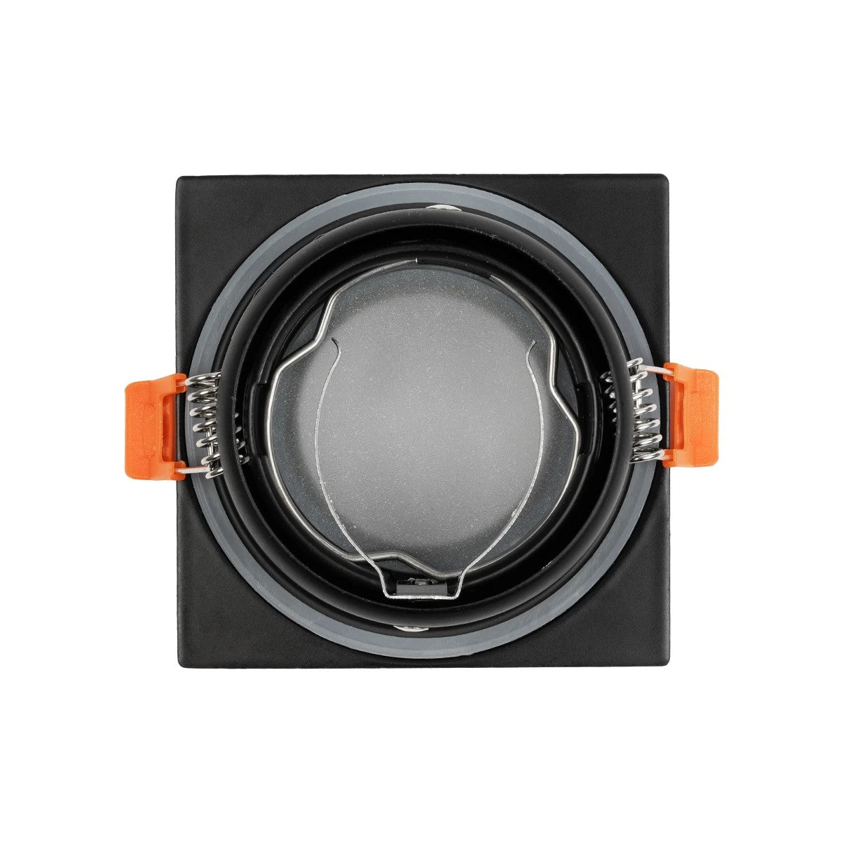 kelvo® EPSILON KLV-101-0047 Χωνευτό Φωτιστικό Downlight Σποτ Μπάνιου για Λάμπα MR16 με Ντουί GU10 AC 220-240V Αδιάβροχο IP65 - Μαύρο Ματ - Μ8.5 x Π8.5 x Υ4.4cm / Q7.5cm x 7.5cm - ledmania.gr