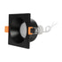 kelvo® EPSILON KLV-101-0047 Χωνευτό Φωτιστικό Downlight Σποτ Μπάνιου για Λάμπα MR16 με Ντουί GU10 AC 220-240V Αδιάβροχο IP65 - Μαύρο Ματ - Μ8.5 x Π8.5 x Υ4.4cm / Q7.5cm x 7.5cm - ledmania.gr