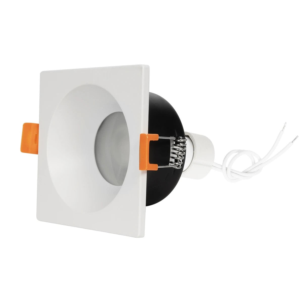 kelvo® EPSILON KLV-101-0048 Χωνευτό Φωτιστικό Downlight Σποτ Μπάνιου για Λάμπα MR16 με Ντουί GU10 AC 220-240V Αδιάβροχο IP65 - Λευκό Ματ - Μ8.5 x Π8.5 x Υ4.4cm / Q7.5cm x 7.5cm - ledmania.gr