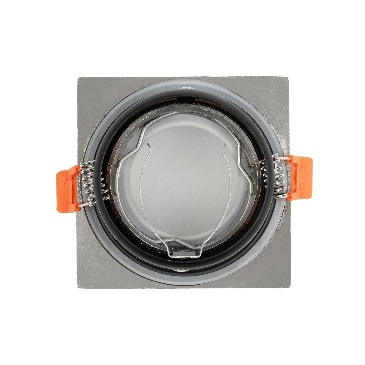 kelvo® EPSILON KLV-101-0049 Χωνευτό Φωτιστικό Downlight Σποτ Μπάνιου για Λάμπα MR16 με Ντουί GU10 AC 220-240V Αδιάβροχο IP65 - Νίκελ Βούρτσας - Μ8.5 x Π8.5 x Υ4.4cm / Q7.5cm x 7.5cm - ledmania.gr
