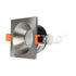 kelvo® EPSILON KLV-101-0049 Χωνευτό Φωτιστικό Downlight Σποτ Μπάνιου για Λάμπα MR16 με Ντουί GU10 AC 220-240V Αδιάβροχο IP65 - Νίκελ Βούρτσας - Μ8.5 x Π8.5 x Υ4.4cm / Q7.5cm x 7.5cm - ledmania.gr