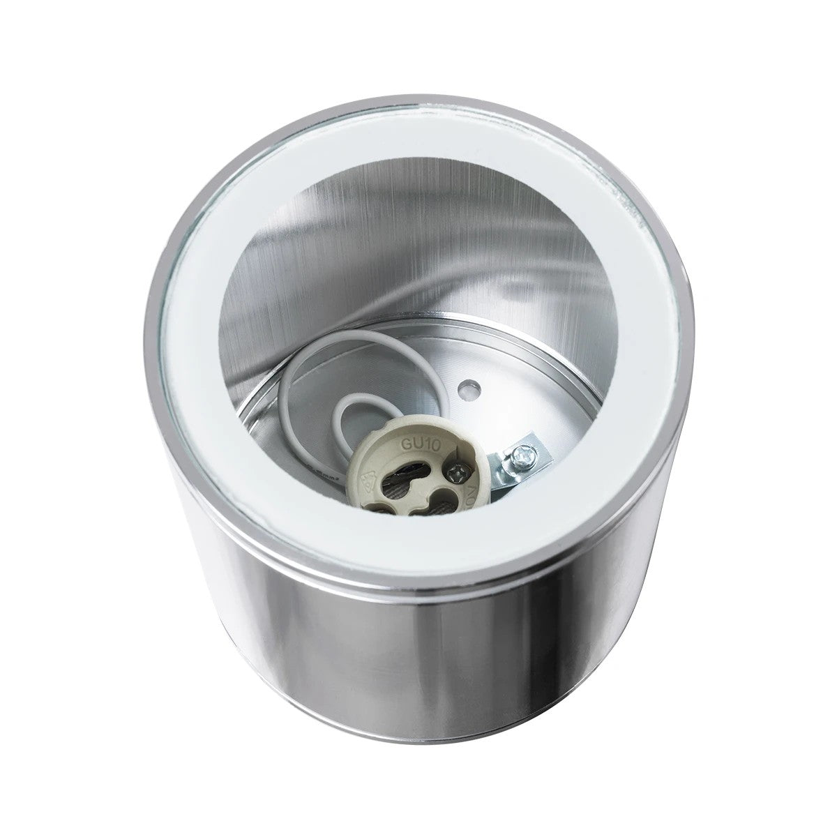 kelvo® MARETTI KLV-101-0057 Φωτιστικό Downlight Σποτ για Λάμπα MR16 με Ντουί GU10 AC 220-240V Αδιάβροχο IP65 - Νίκελ Χρώμιο - Μ9 x Π9 x Υ9cm - ledmania.gr