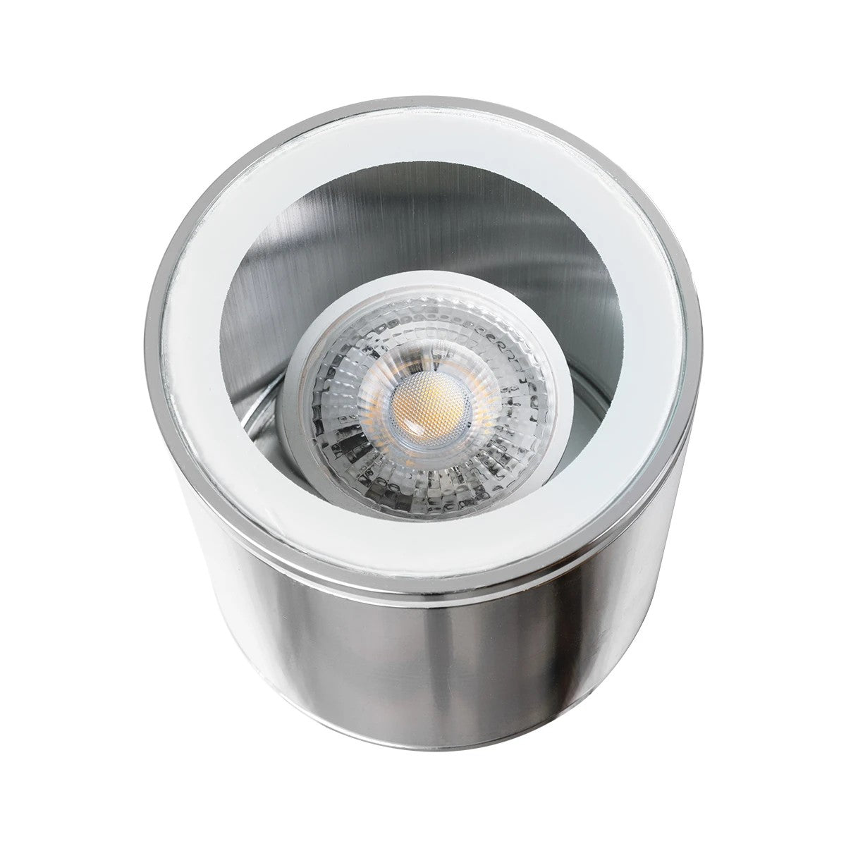 kelvo® MARETTI KLV-101-0057 Φωτιστικό Downlight Σποτ για Λάμπα MR16 με Ντουί GU10 AC 220-240V Αδιάβροχο IP65 - Νίκελ Χρώμιο - Μ9 x Π9 x Υ9cm - ledmania.gr