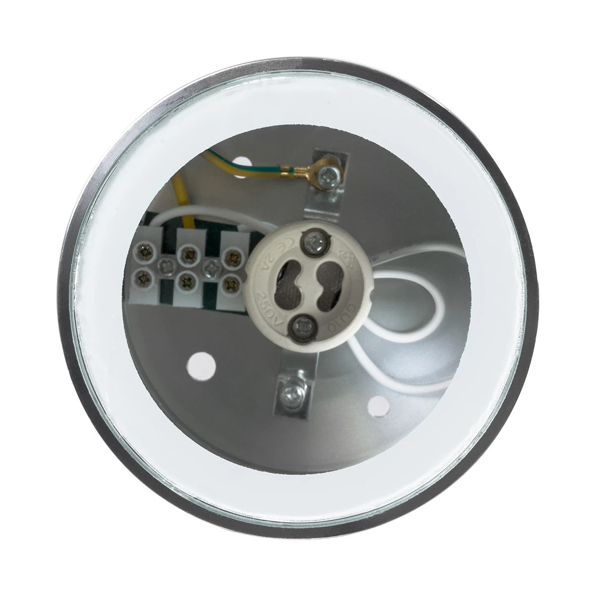 kelvo® MARETTI KLV-101-0057 Φωτιστικό Downlight Σποτ για Λάμπα MR16 με Ντουί GU10 AC 220-240V Αδιάβροχο IP65 - Νίκελ Χρώμιο - Μ9 x Π9 x Υ9cm - ledmania.gr