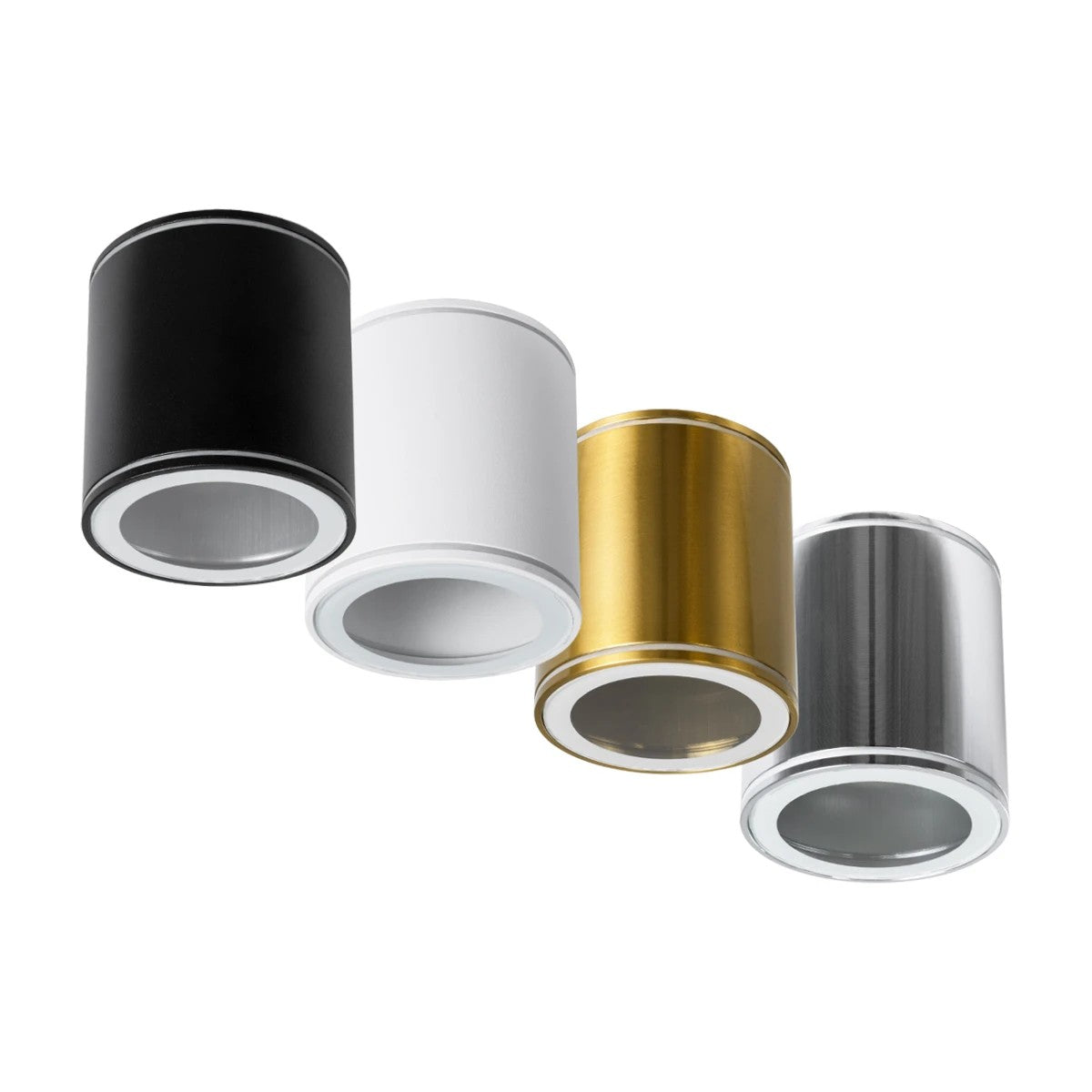 kelvo® MARETTI KLV-101-0058 Φωτιστικό Downlight Σποτ για Λάμπα MR16 με Ντουί GU10 AC 220-240V Αδιάβροχο IP65 - Χρυσό Πλατίνα - Μ9 x Π9 x Υ9cm - ledmania.gr