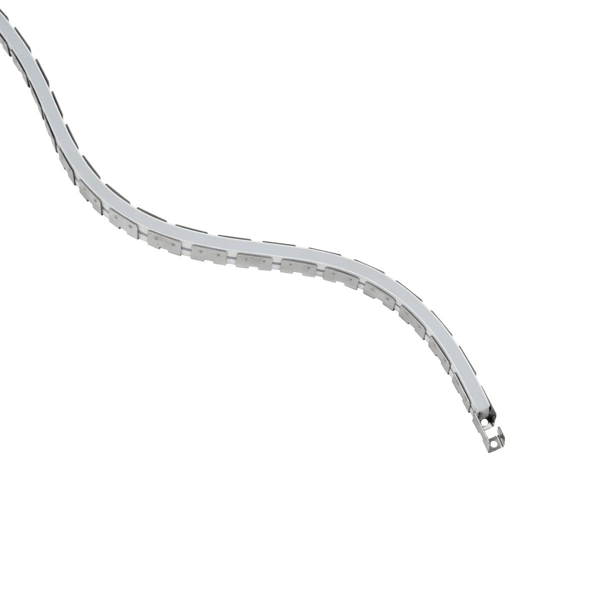 kelvo® NEONPRO KLV-101-0069 Εύκαμπτη Βάση Στήριξης για Neon Flex - Νίκελ Χρώμιο - Μ1000 x Π0.7 x Υ1.2cm - Ρολό 10 Μέτρων - ledmania.gr