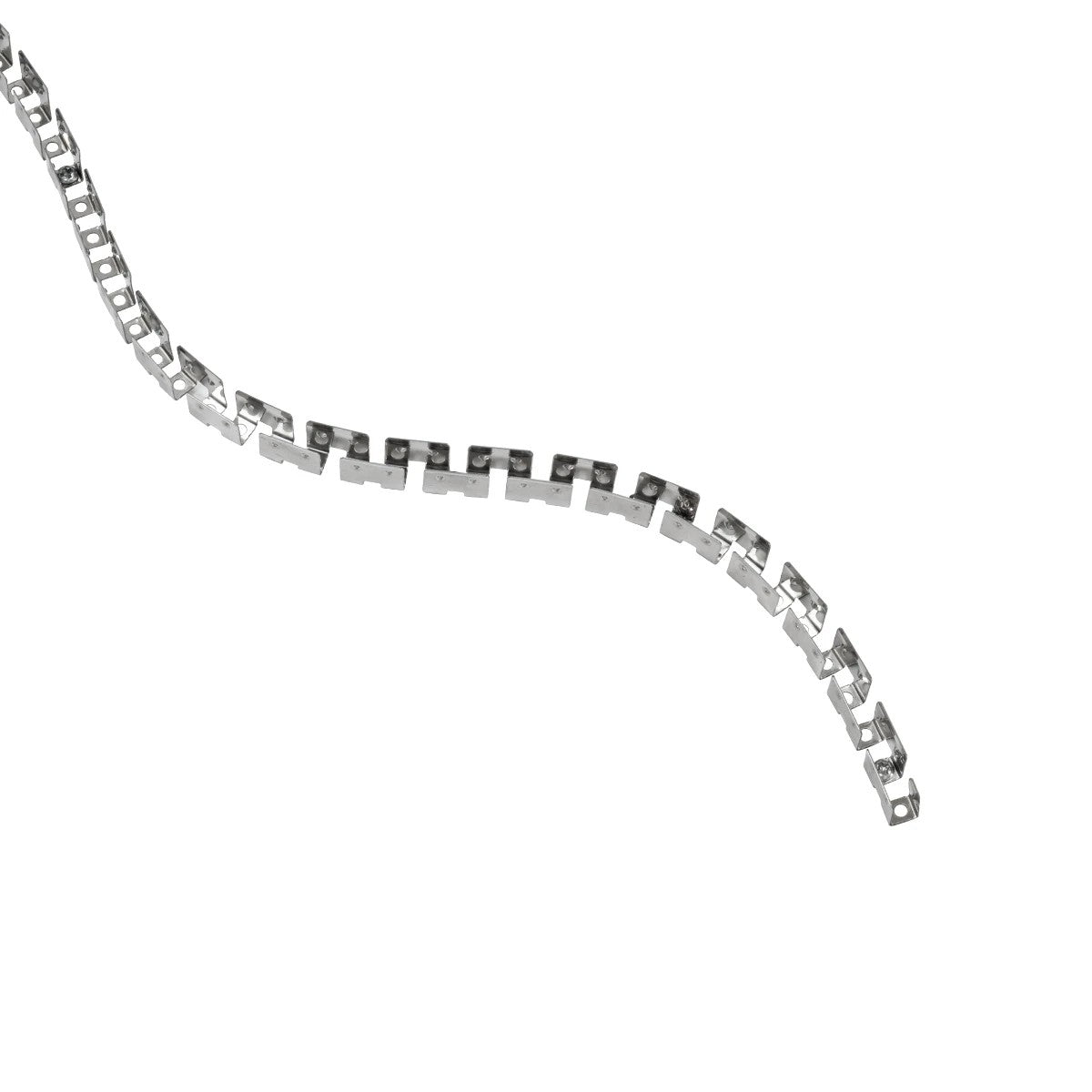 kelvo® NEONPRO KLV-101-0069 Εύκαμπτη Βάση Στήριξης για Neon Flex - Νίκελ Χρώμιο - Μ1000 x Π0.7 x Υ1.2cm - Ρολό 10 Μέτρων - ledmania.gr