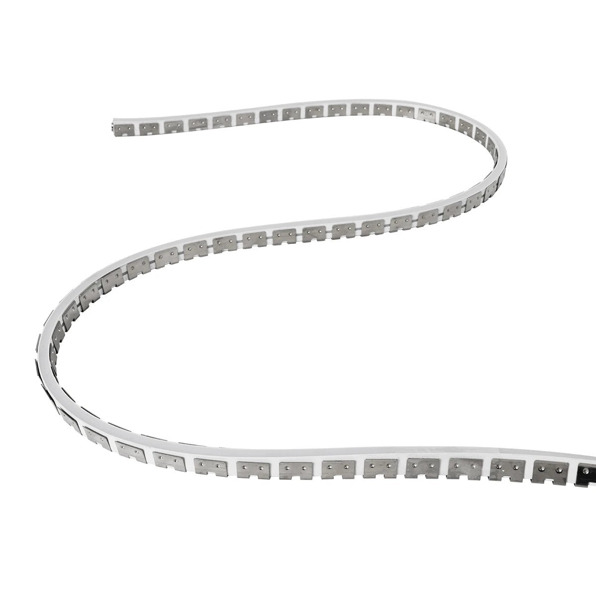 kelvo® NEONPRO KLV-101-0069 Εύκαμπτη Βάση Στήριξης για Neon Flex - Νίκελ Χρώμιο - Μ1000 x Π0.7 x Υ1.2cm - Ρολό 10 Μέτρων - ledmania.gr