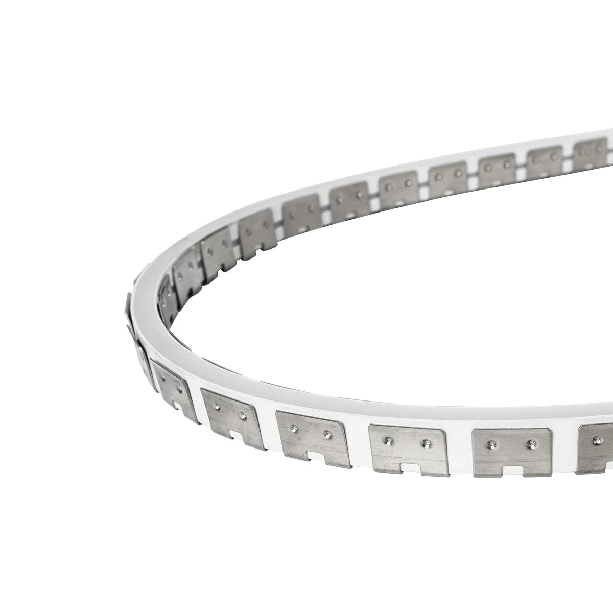 kelvo® NEONPRO KLV-101-0069 Εύκαμπτη Βάση Στήριξης για Neon Flex - Νίκελ Χρώμιο - Μ1000 x Π0.7 x Υ1.2cm - Ρολό 10 Μέτρων - ledmania.gr