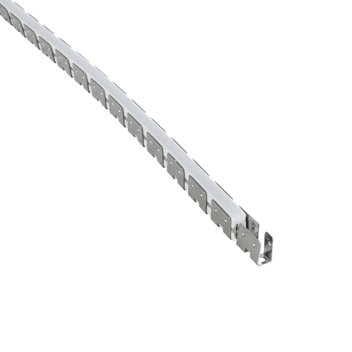 kelvo® NEONPRO KLV-101-0069 Εύκαμπτη Βάση Στήριξης για Neon Flex - Νίκελ Χρώμιο - Μ1000 x Π0.7 x Υ1.2cm - Ρολό 10 Μέτρων - ledmania.gr