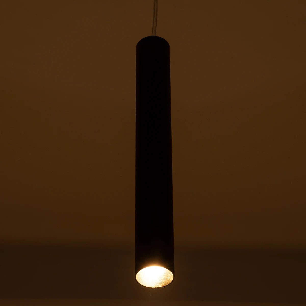 kelvo® CANAL KLV-101-0070 Κρεμαστό Φωτιστικό Οροφής LED 7W 700lm 36° AC 220-240V IP20 Θερμό Λευκό 2700K - Bridgelux COB Chip & TÜV SÜD Driver - Μαύρο Ματ - Μ4 x Π4 x Υ30cm - 5 Χρόνια Εγγύηση - ledmania.gr