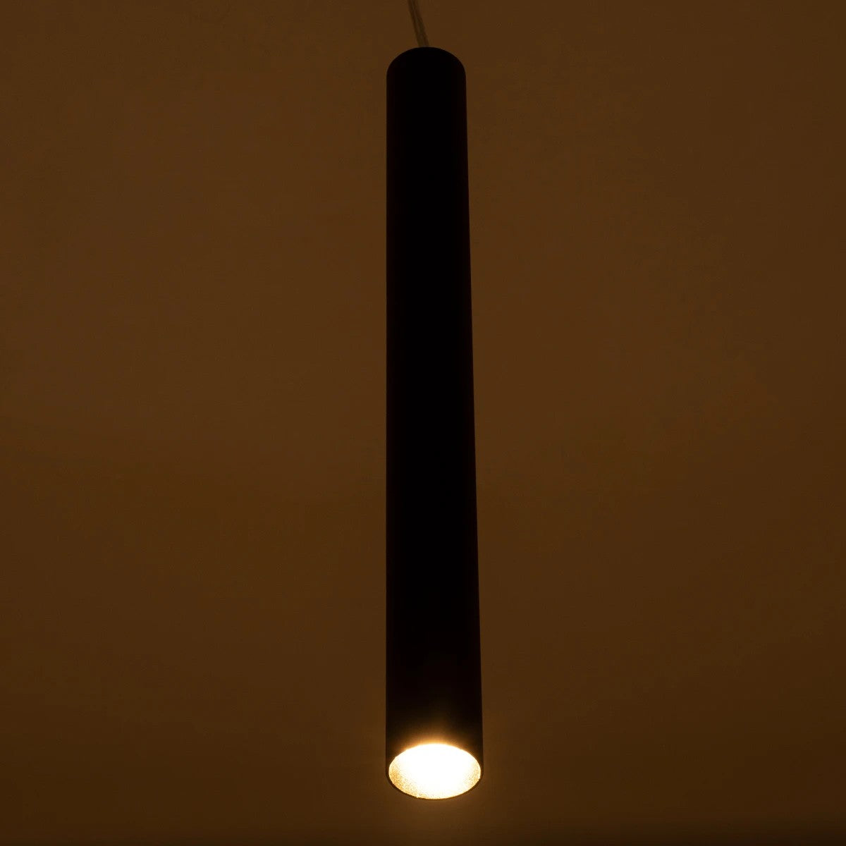 kelvo® CANAL KLV-101-0071 Κρεμαστό Φωτιστικό Οροφής LED 7W 700lm 36° AC 220-240V IP20 Θερμό Λευκό 2700K - Bridgelux COB Chip & TÜV SÜD Driver - Μαύρο Ματ - Μ4 x Π4 x Υ40cm - 5 Χρόνια Εγγύηση - ledmania.gr