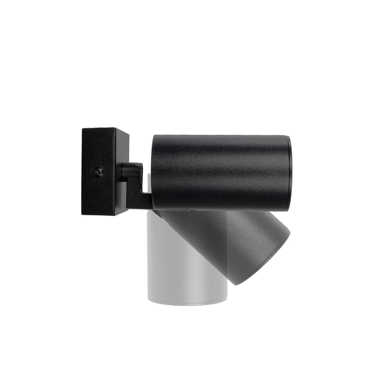 kelvo® SPOTA KLV-101-0134-V2 Κινούμενο Φωτιστικό Σποτ Τοίχου για Λάμπα MR16 με Ντουί GU10 AC 220-240V IP20 - Μαύρο Ματ - Μ7 x Π6 x Υ14cm