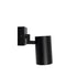 kelvo® SPOTA KLV-101-0134-V2 Κινούμενο Φωτιστικό Σποτ Τοίχου για Λάμπα MR16 με Ντουί GU10 AC 220-240V IP20 - Μαύρο Ματ - Μ7 x Π6 x Υ14cm
