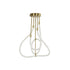 kelvo® GLOW KLV-101-0152 Φωτιστικό Οροφής LED 40W 4000lm 360° AC 220-240V IP20 Ρυθμιζόμενο Λευκό CCT με Χειριστήριο από 2700K έως 6000K Dimmable - Lumileds SMD Chip - Χρυσό Πλατίνα - Μ50 x Π50 x Υ70cm - 3 Χρόνια Εγγύηση - ledmania.gr