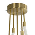 kelvo® GLOW KLV-101-0152 Φωτιστικό Οροφής LED 40W 4000lm 360° AC 220-240V IP20 Ρυθμιζόμενο Λευκό CCT με Χειριστήριο από 2700K έως 6000K Dimmable - Lumileds SMD Chip - Χρυσό Πλατίνα - Μ50 x Π50 x Υ70cm - 3 Χρόνια Εγγύηση - ledmania.gr