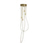 kelvo® GLOW KLV-101-0153 Φωτιστικό Οροφής LED 42W 4200lm 360° AC 220-240V IP20 Ρυθμιζόμενο Λευκό CCT με Χειριστήριο από 2700K έως 6000K Dimmable - Lumileds SMD Chip - Χρυσό Πλατίνα - Μ50 x Π50 x Υ70cm - 3 Χρόνια Εγγύηση - ledmania.gr