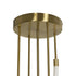 kelvo® GLOW KLV-101-0154 Φωτιστικό Οροφής LED 85W 8500lm 360° AC 220-240V IP20 Ρυθμιζόμενο Λευκό CCT με Χειριστήριο από 2700K έως 6000K Dimmable - Lumileds SMD Chip - Χρυσό Πλατίνα - Μ100 x Π100 x Υ140cm - 3 Χρόνια Εγγύηση - ledmania.gr