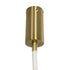 kelvo® GLOW KLV-101-0155 Κρεμαστό Φωτιστικό Οροφής LED 27W 2700lm 360° AC 220-240V IP20 Ρυθμιζόμενο Λευκό CCT με Χειριστήριο από 2700K έως 6000K Dimmable - Lumileds SMD Chip - Χρυσό Πλατίνα - Μ90 x Π9 x Υ95cm - 3 Χρόνια Εγγύηση - ledmania.gr