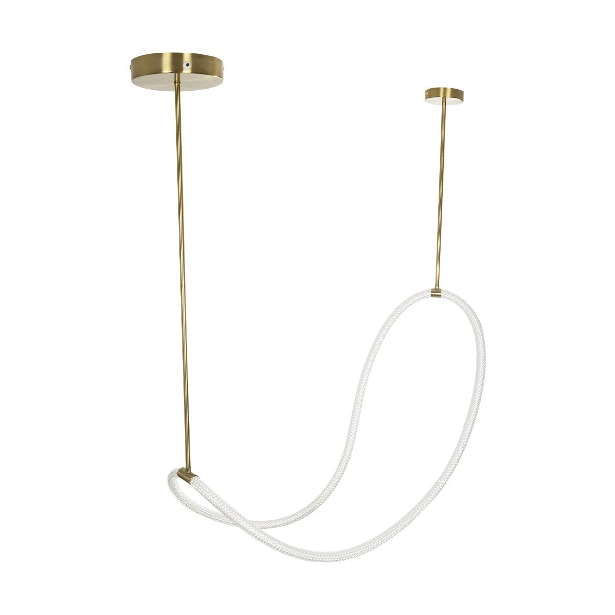 kelvo® GLOW KLV-101-0156 Κρεμαστό Φωτιστικό Οροφής LED 34W 3400lm 360° AC 220-240V IP20 Ρυθμιζόμενο Λευκό CCT με Χειριστήριο από 2700K έως 6000K Dimmable - Lumileds SMD Chip - Χρυσό Πλατίνα - Μ20 x Π35 x Υ120cm - 3 Χρόνια Εγγύηση - ledmania.gr