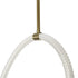 kelvo® GLOW KLV-101-0156 Κρεμαστό Φωτιστικό Οροφής LED 34W 3400lm 360° AC 220-240V IP20 Ρυθμιζόμενο Λευκό CCT με Χειριστήριο από 2700K έως 6000K Dimmable - Lumileds SMD Chip - Χρυσό Πλατίνα - Μ20 x Π35 x Υ120cm - 3 Χρόνια Εγγύηση - ledmania.gr