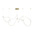 kelvo® GLOW KLV-101-0158 Κρεμαστό Φωτιστικό Οροφής LED 105W 10500lm 360° AC 220-240V IP20 Ρυθμιζόμενο Λευκό CCT με Χειριστήριο από 2700K έως 6000K Dimmable - Lumileds SMD Chip - Χρυσό Πλατίνα - Μ180 x Π180 x Υ110cm - 3 Χρόνια Εγγύηση