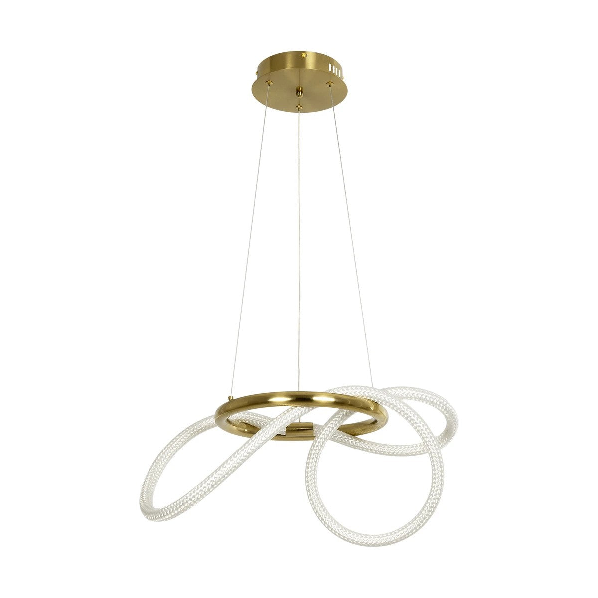 kelvo® GLOW KLV-101-0161 Κρεμαστό Φωτιστικό Οροφής LED 30W 3000lm 360° AC 220-240V IP20 Ρυθμιζόμενο Λευκό CCT με Χειριστήριο από 2700K έως 6000K Dimmable - Lumileds SMD Chip - Χρυσό Πλατίνα - Μ40 x Π40 x Υ30cm - 3 Χρόνια Εγγύηση - ledmania.gr