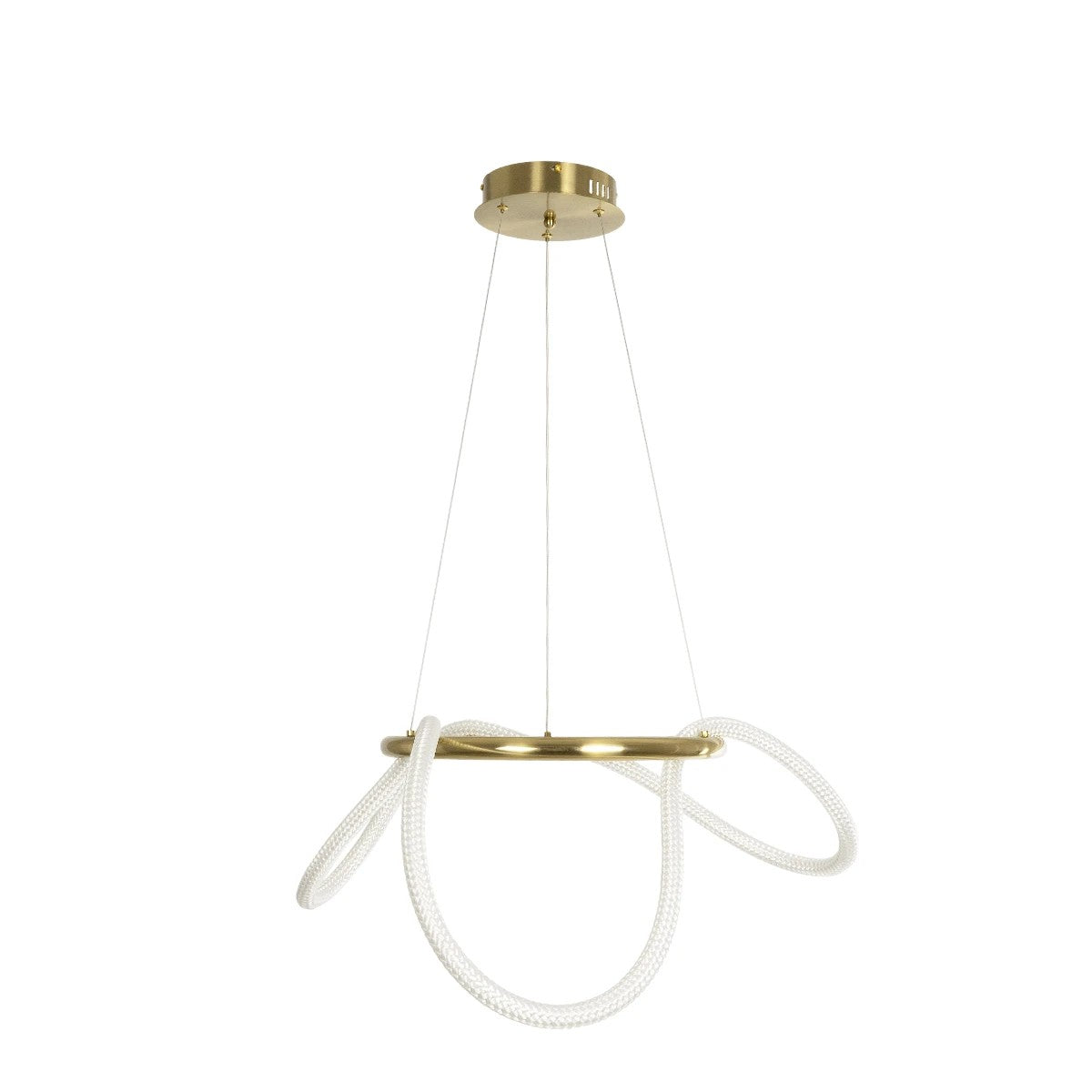 kelvo® GLOW KLV-101-0162 Κρεμαστό Φωτιστικό Οροφής LED 36W 3600lm 360° AC 220-240V IP20 Ρυθμιζόμενο Λευκό CCT με Χειριστήριο από 2700K έως 6000K Dimmable - Lumileds SMD Chip - Χρυσό Πλατίνα - Μ70 x Π70 x Υ40cm - 3 Χρόνια Εγγύηση - ledmania.gr