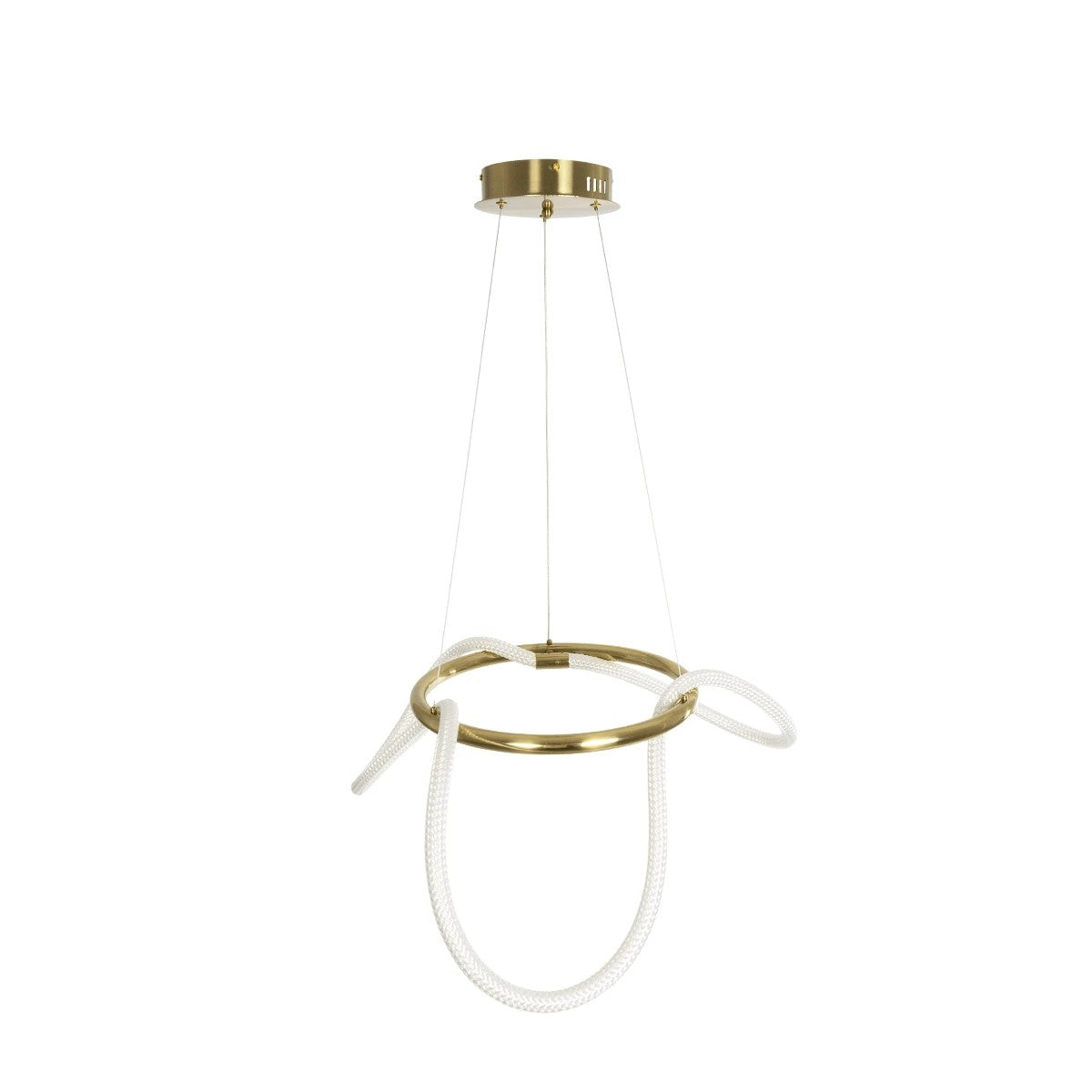 kelvo® GLOW KLV-101-0162 Κρεμαστό Φωτιστικό Οροφής LED 36W 3600lm 360° AC 220-240V IP20 Ρυθμιζόμενο Λευκό CCT με Χειριστήριο από 2700K έως 6000K Dimmable - Lumileds SMD Chip - Χρυσό Πλατίνα - Μ70 x Π70 x Υ40cm - 3 Χρόνια Εγγύηση - ledmania.gr