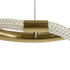 kelvo® GLOW KLV-101-0162 Κρεμαστό Φωτιστικό Οροφής LED 36W 3600lm 360° AC 220-240V IP20 Ρυθμιζόμενο Λευκό CCT με Χειριστήριο από 2700K έως 6000K Dimmable - Lumileds SMD Chip - Χρυσό Πλατίνα - Μ70 x Π70 x Υ40cm - 3 Χρόνια Εγγύηση - ledmania.gr