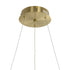 kelvo® GLOW KLV-101-0162 Κρεμαστό Φωτιστικό Οροφής LED 36W 3600lm 360° AC 220-240V IP20 Ρυθμιζόμενο Λευκό CCT με Χειριστήριο από 2700K έως 6000K Dimmable - Lumileds SMD Chip - Χρυσό Πλατίνα - Μ70 x Π70 x Υ40cm - 3 Χρόνια Εγγύηση - ledmania.gr