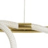 kelvo® GLOW KLV-101-0164 Κρεμαστό Φωτιστικό Οροφής LED 69W 6900lm 360° AC 220-240V IP20 Ρυθμιζόμενο Λευκό CCT με Χειριστήριο από 2700K έως 6000K Dimmable - Lumileds SMD Chip - Χρυσό Πλατίνα - Μ100 x Π100 x Υ40cm - 3 Χρόνια Εγγύηση - ledmania.gr