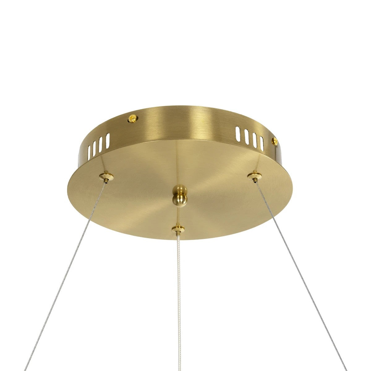 kelvo® GLOW KLV-101-0164 Κρεμαστό Φωτιστικό Οροφής LED 69W 6900lm 360° AC 220-240V IP20 Ρυθμιζόμενο Λευκό CCT με Χειριστήριο από 2700K έως 6000K Dimmable - Lumileds SMD Chip - Χρυσό Πλατίνα - Μ100 x Π100 x Υ40cm - 3 Χρόνια Εγγύηση - ledmania.gr