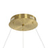 kelvo® GLOW KLV-101-0164 Κρεμαστό Φωτιστικό Οροφής LED 69W 6900lm 360° AC 220-240V IP20 Ρυθμιζόμενο Λευκό CCT με Χειριστήριο από 2700K έως 6000K Dimmable - Lumileds SMD Chip - Χρυσό Πλατίνα - Μ100 x Π100 x Υ40cm - 3 Χρόνια Εγγύηση - ledmania.gr