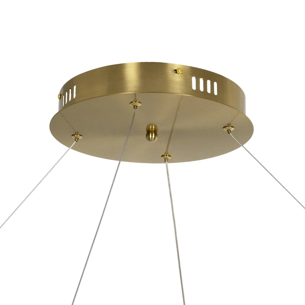 kelvo® GLOW KLV-101-0165 Κρεμαστό Φωτιστικό Οροφής LED 100W 10000lm 360° AC 220-240V IP20 Ρυθμιζόμενο Λευκό CCT με Χειριστήριο από 2700K έως 6000K Dimmable - Lumileds SMD Chip - Χρυσό Πλατίνα - Μ150 x Π150 x Υ100cm - 3 Χρόνια Εγγύηση - ledmania.gr