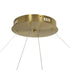 kelvo® GLOW KLV-101-0165 Κρεμαστό Φωτιστικό Οροφής LED 100W 10000lm 360° AC 220-240V IP20 Ρυθμιζόμενο Λευκό CCT με Χειριστήριο από 2700K έως 6000K Dimmable - Lumileds SMD Chip - Χρυσό Πλατίνα - Μ150 x Π150 x Υ100cm - 3 Χρόνια Εγγύηση - ledmania.gr
