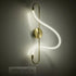 kelvo® GLOW KLV-101-0169 Φωτιστικό Τοίχου / Απλίκα LED 18W 1800lm 360° AC 220-240V IP20 Ρυθμιζόμενο Λευκό CCT με On/Off 2700K/4500K/6000K - Lumileds SMD Chip - Χρυσό Πλατίνα - Μ30 x Π15 x Υ70cm - 3 Χρόνια Εγγύηση - ledmania.gr