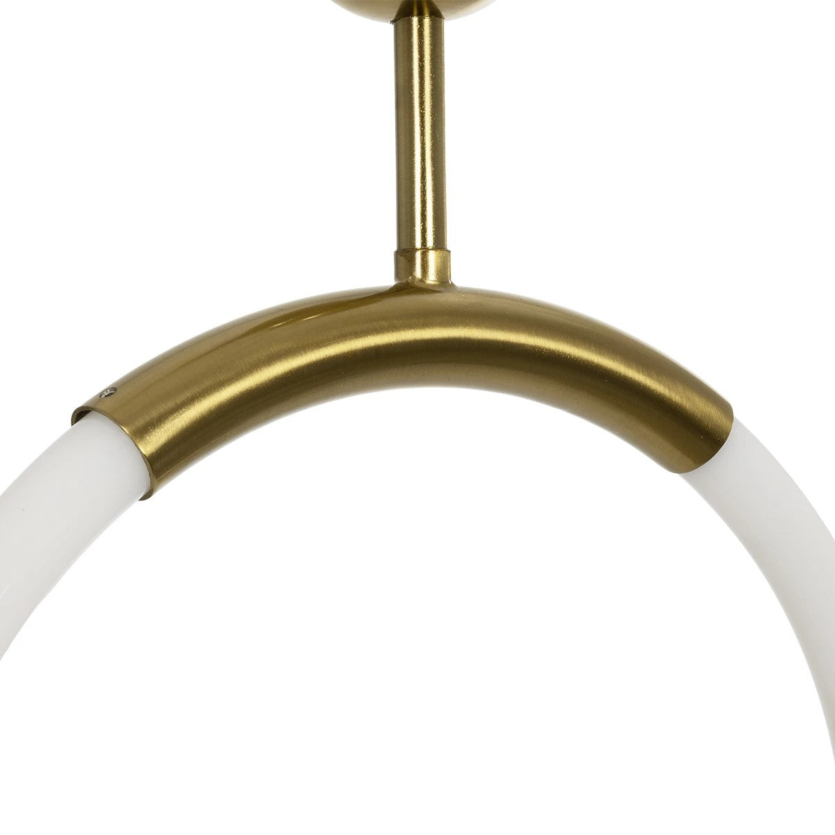 kelvo® GLOW KLV-101-0175 Κρεμαστό Φωτιστικό Οροφής LED 18W 1800lm 360° AC 220-240V IP20 Ρυθμιζόμενο Λευκό CCT με On/Off 2700K/4500K/6000K - Lumileds SMD Chip - Χρυσό Πλατίνα - Μ30 x Π6 x Υ60cm - 3 Χρόνια Εγγύηση - ledmania.gr