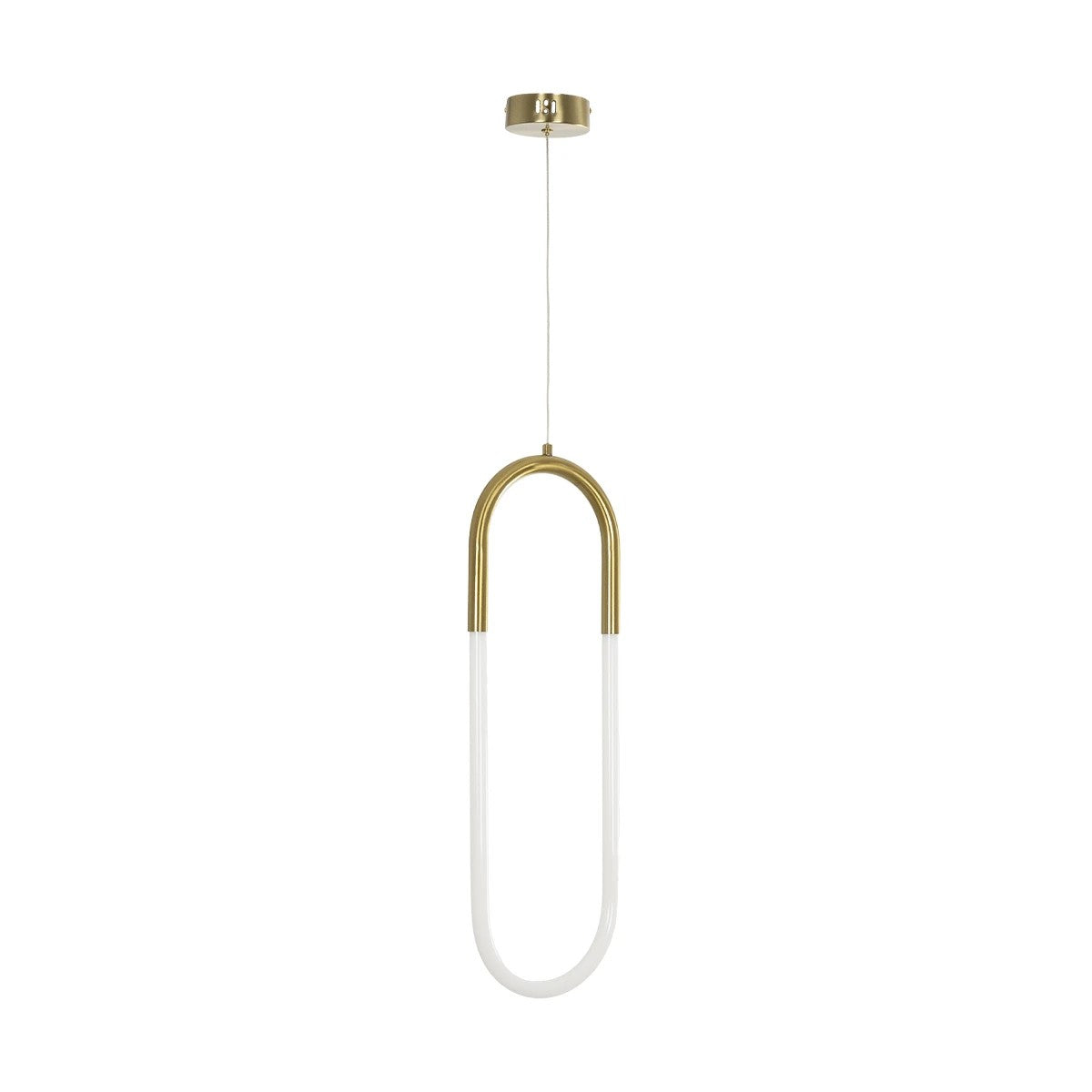 kelvo® GLOW KLV-101-0176 Κρεμαστό Φωτιστικό Οροφής LED 18W 1800lm 360° AC 220-240V IP20 Ρυθμιζόμενο Λευκό CCT με On/Off 2700K/4500K/6000K - Lumileds SMD Chip - Χρυσό Πλατίνα - Μ20 x Π2.5 x Υ60cm - 3 Χρόνια Εγγύηση - ledmania.gr