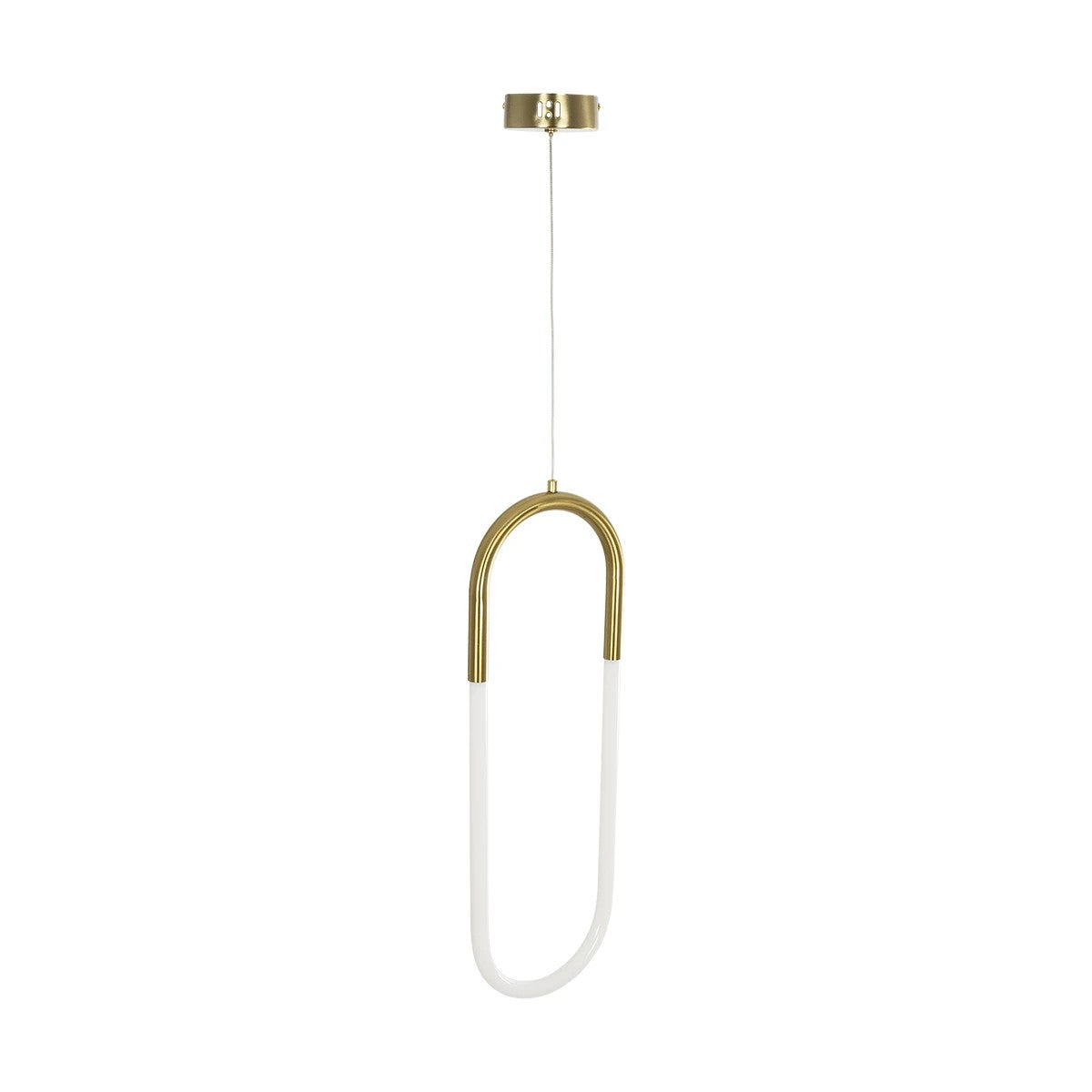 kelvo® GLOW KLV-101-0176 Κρεμαστό Φωτιστικό Οροφής LED 18W 1800lm 360° AC 220-240V IP20 Ρυθμιζόμενο Λευκό CCT με On/Off 2700K/4500K/6000K - Lumileds SMD Chip - Χρυσό Πλατίνα - Μ20 x Π2.5 x Υ60cm - 3 Χρόνια Εγγύηση - ledmania.gr