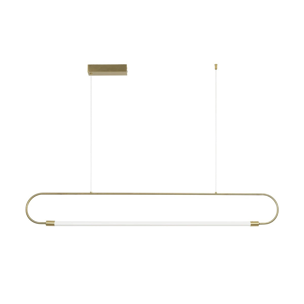 kelvo® GLOW KLV-101-0177 Κρεμαστό Φωτιστικό Οροφής LED 15W 1500lm 360° AC 220-240V IP20 Ρυθμιζόμενο Λευκό CCT με Χειριστήριο από 2700K έως 6000K Dimmable - Lumileds SMD Chip - Χρυσό Πλατίνα - Μ120 x Π3 x Υ17cm - 3 Χρόνια Εγγύηση - ledmania.gr