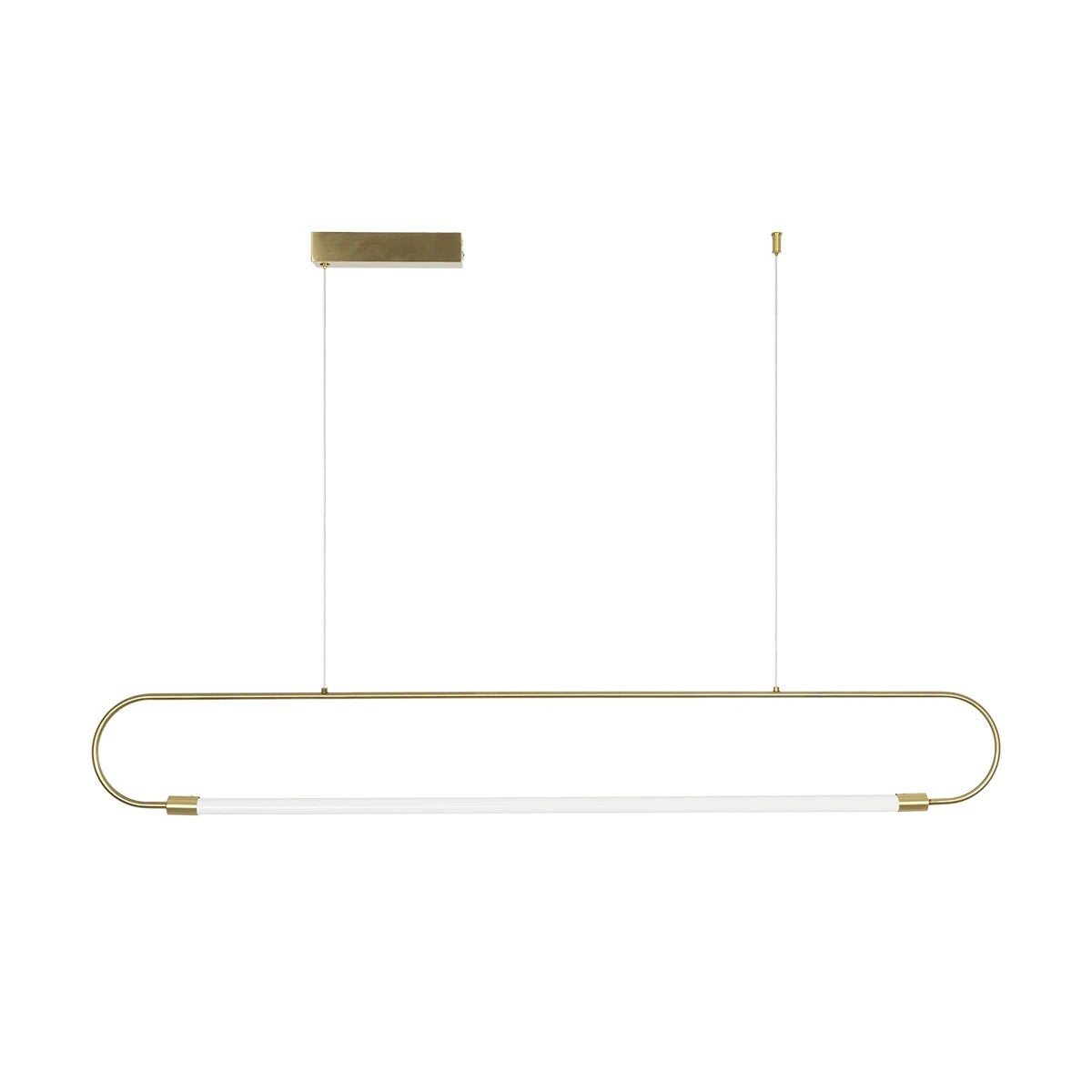 kelvo® GLOW KLV-101-0177 Κρεμαστό Φωτιστικό Οροφής LED 15W 1500lm 360° AC 220-240V IP20 Ρυθμιζόμενο Λευκό CCT με Χειριστήριο από 2700K έως 6000K Dimmable - Lumileds SMD Chip - Χρυσό Πλατίνα - Μ120 x Π3 x Υ17cm - 3 Χρόνια Εγγύηση - ledmania.gr