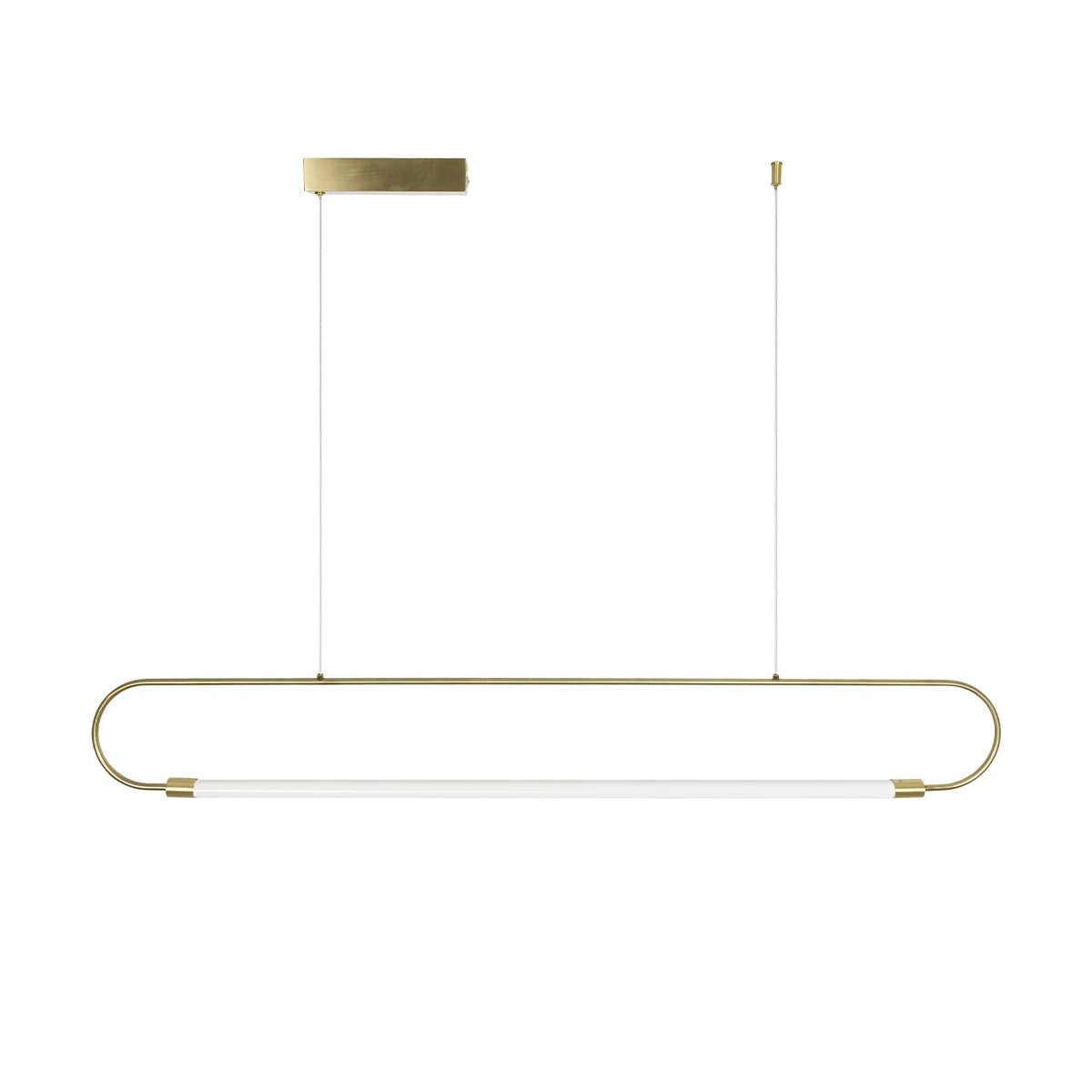kelvo® GLOW KLV-101-0177 Κρεμαστό Φωτιστικό Οροφής LED 15W 1500lm 360° AC 220-240V IP20 Ρυθμιζόμενο Λευκό CCT με Χειριστήριο από 2700K έως 6000K Dimmable - Lumileds SMD Chip - Χρυσό Πλατίνα - Μ120 x Π3 x Υ17cm - 3 Χρόνια Εγγύηση - ledmania.gr