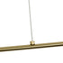kelvo® GLOW KLV-101-0177 Κρεμαστό Φωτιστικό Οροφής LED 15W 1500lm 360° AC 220-240V IP20 Ρυθμιζόμενο Λευκό CCT με Χειριστήριο από 2700K έως 6000K Dimmable - Lumileds SMD Chip - Χρυσό Πλατίνα - Μ120 x Π3 x Υ17cm - 3 Χρόνια Εγγύηση - ledmania.gr