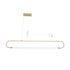 kelvo® GLOW KLV-101-0177 Κρεμαστό Φωτιστικό Οροφής LED 15W 1500lm 360° AC 220-240V IP20 Ρυθμιζόμενο Λευκό CCT με Χειριστήριο από 2700K έως 6000K Dimmable - Lumileds SMD Chip - Χρυσό Πλατίνα - Μ120 x Π3 x Υ17cm - 3 Χρόνια Εγγύηση - ledmania.gr