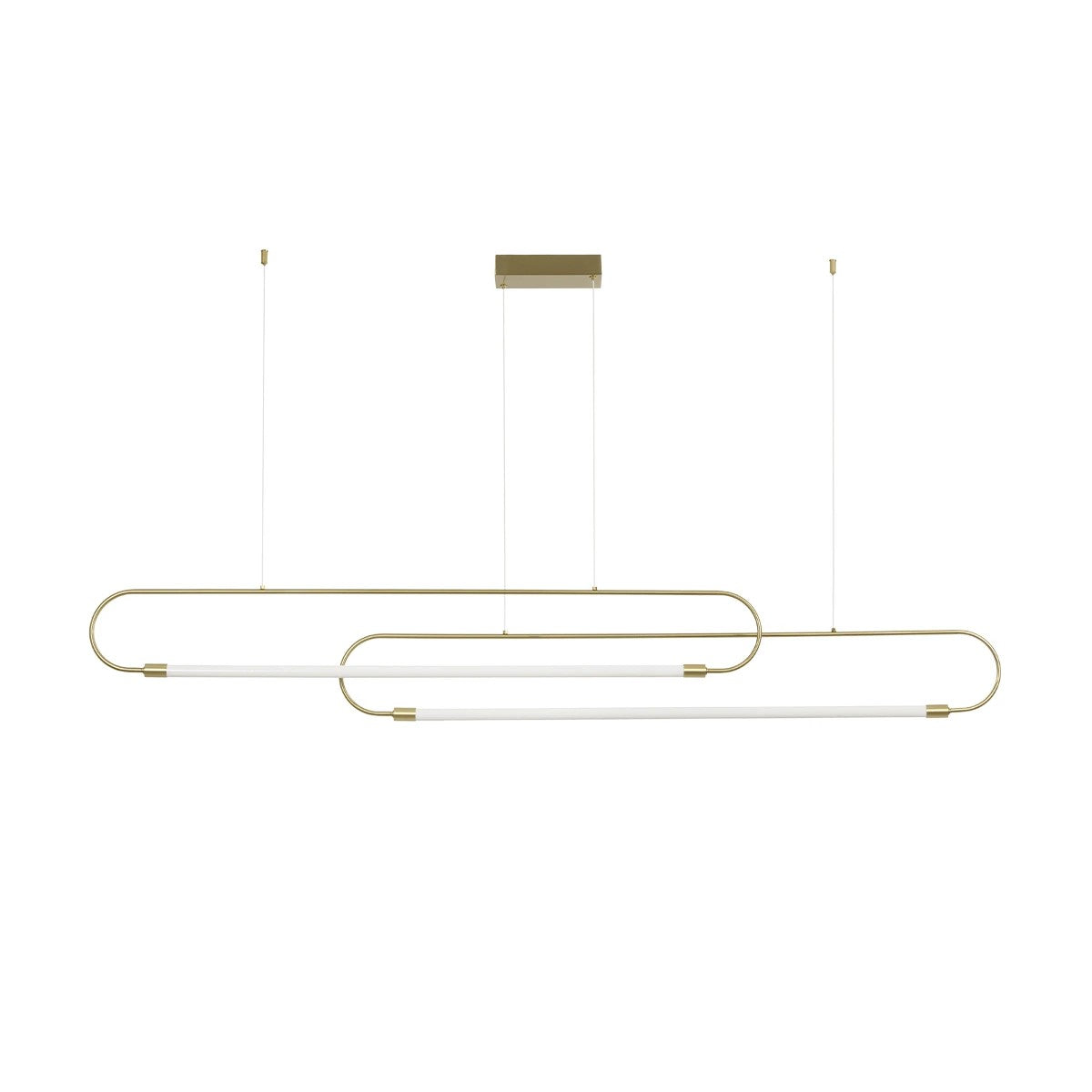 kelvo® GLOW KLV-101-0178 Κρεμαστό Φωτιστικό Οροφής LED 28W 2800lm 360° AC 220-240V IP20 Ρυθμιζόμενο Λευκό CCT με Χειριστήριο από 2700K έως 6000K Dimmable - Lumileds SMD Chip - Χρυσό Πλατίνα - Μ167 x Π7 x Υ24cm - 3 Χρόνια Εγγύηση - ledmania.gr