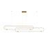 kelvo® GLOW KLV-101-0178 Κρεμαστό Φωτιστικό Οροφής LED 28W 2800lm 360° AC 220-240V IP20 Ρυθμιζόμενο Λευκό CCT με Χειριστήριο από 2700K έως 6000K Dimmable - Lumileds SMD Chip - Χρυσό Πλατίνα - Μ167 x Π7 x Υ24cm - 3 Χρόνια Εγγύηση - ledmania.gr